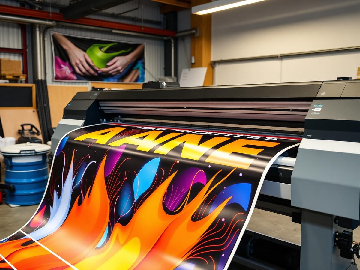 Large format banner printing