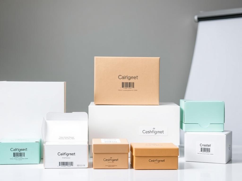 Custom printed retail packaging boxes and labels